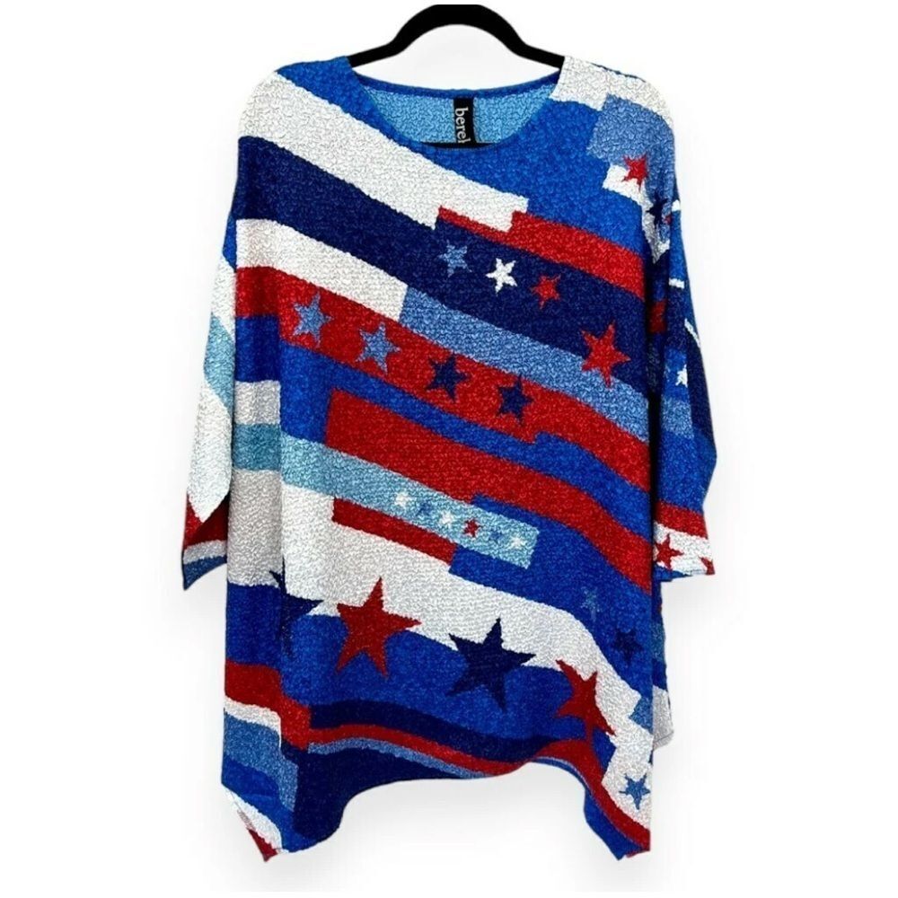 NWT Berek Stars and Stripes Star Top